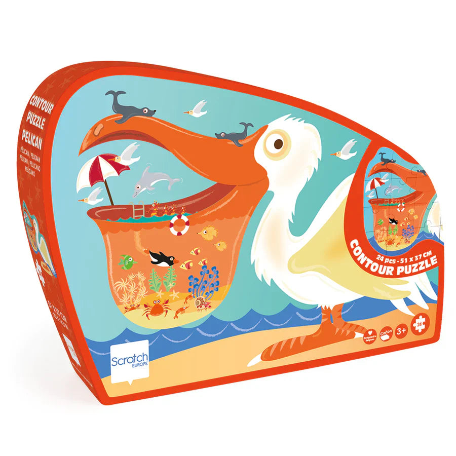 Pelican Contour Puzzle