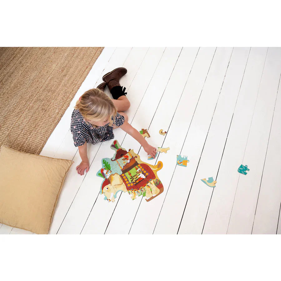 Elephant Contour Puzzle