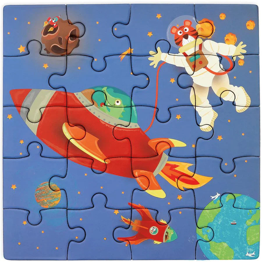 Magnetic Puzzle Book To Go - Space