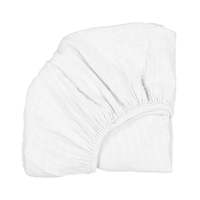KUKO & KUMI Fitted Sheet - White